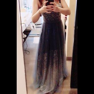 Christian Dior sparkling degrade sequin gown